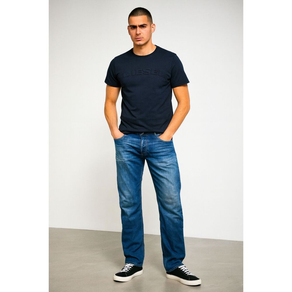 Vintage Diesel Industry Blue Straight Leg Denim Jeans Pants   Mens Size 34